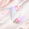 1PC/2PCS Feather Pet Bow Tie Toys Cat Teaser Replacement Head Wand Accessories
