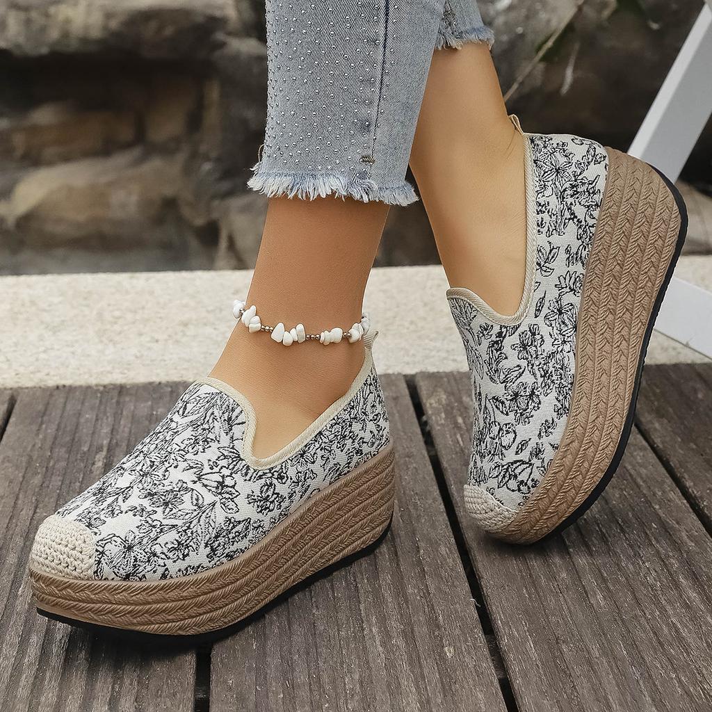 Sequin Women's Shoes Summer Breathable Flat Single Shoes Versatile and Fashionable Old-fashioned Beijing Cloth Shoes