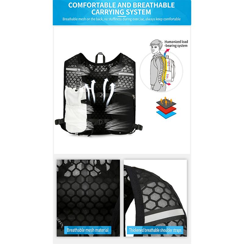 Running Hydration Vest Reflective Cycling Backpack Bicycle Bags Outdoor Sport Climbing Hiking Road Bike Hydration Backpack
