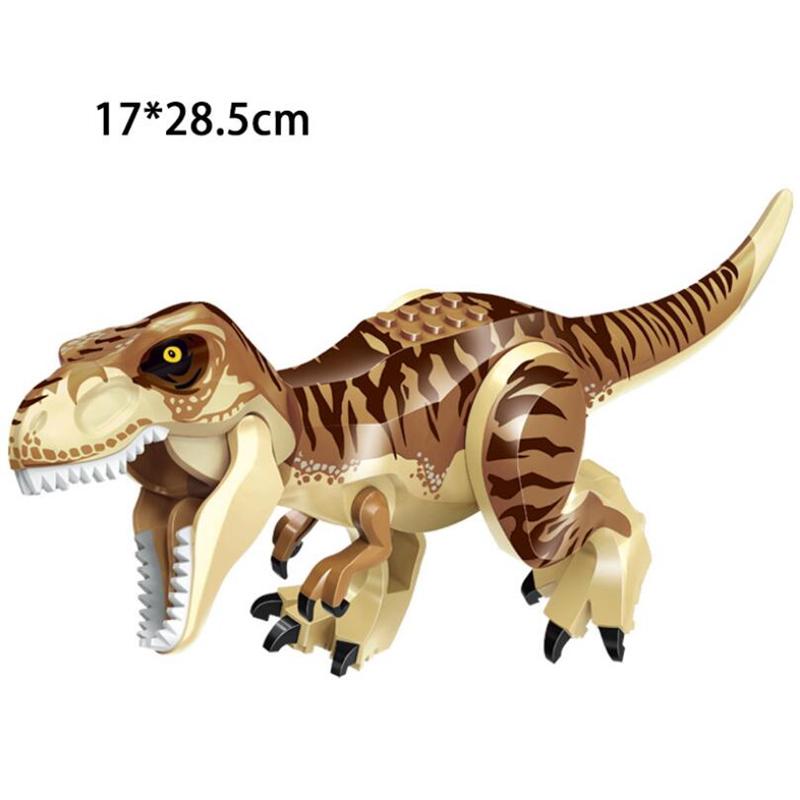 Jurassic Building Blocks World Dinosaurs Figures Bricks Baryonyx Tyrannosaurus Rex Indominus Rex I-Rex Assemble  Kids Toys