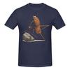 Unisex Lustiges Marcus Der Wurm Ich Mag Diesen Stein Nicht Meme Tolles T-Shirt Streetwear Große Größe Baumwolle Rundhals Ärmel T-Shirt