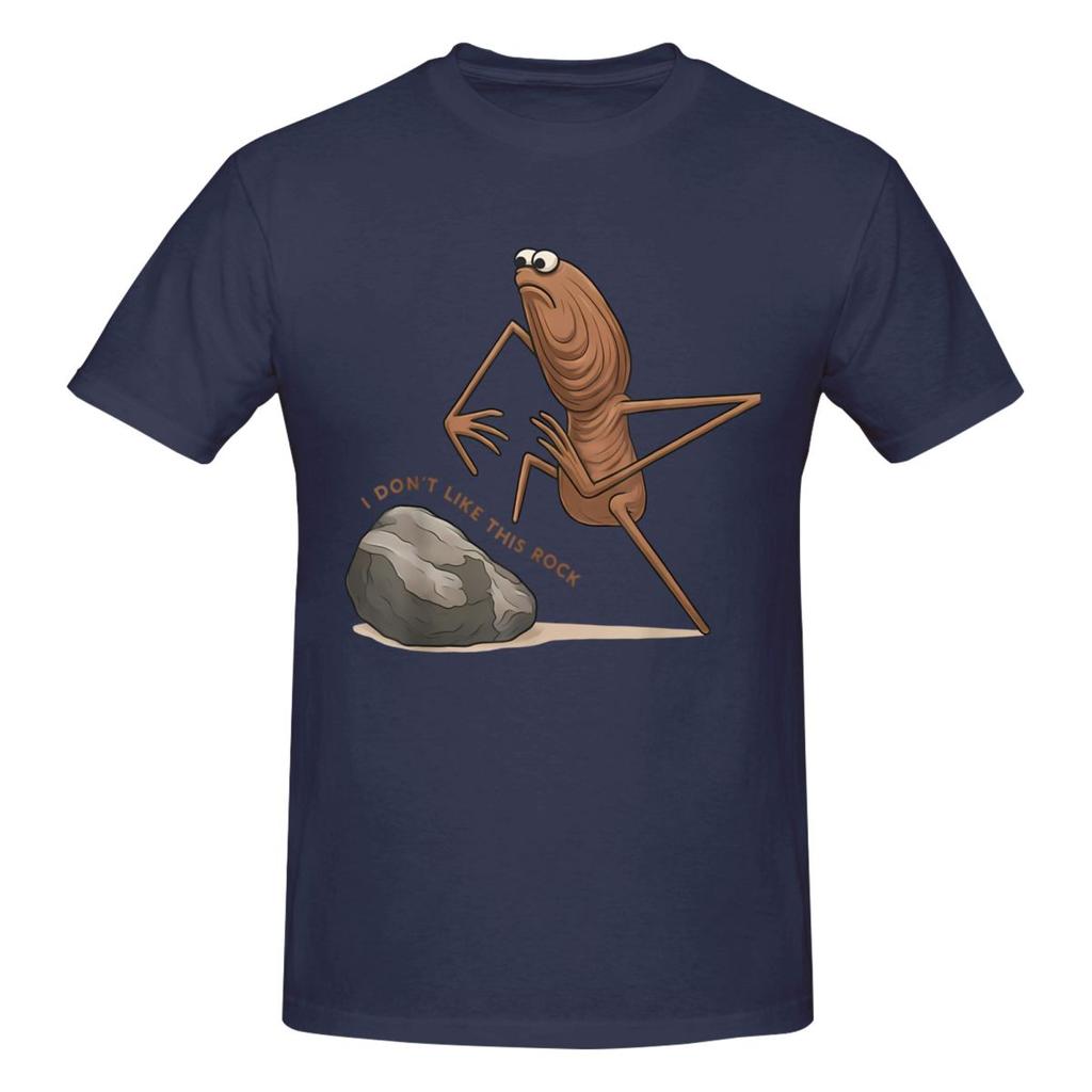 Unisex Lustiges Marcus Der Wurm Ich Mag Diesen Stein Nicht Meme Tolles T-Shirt Streetwear Große Größe Baumwolle Rundhals Ärmel T-Shirt