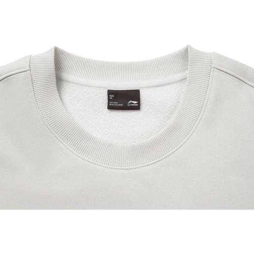 LiNing Li Ning Fleece-Lined Warm Loose-Fit Crewneck Couple Sweatshirt Unisex