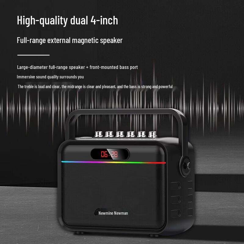 Newsmy K112 Portable Wireless Karaoke Speaker (CN version)