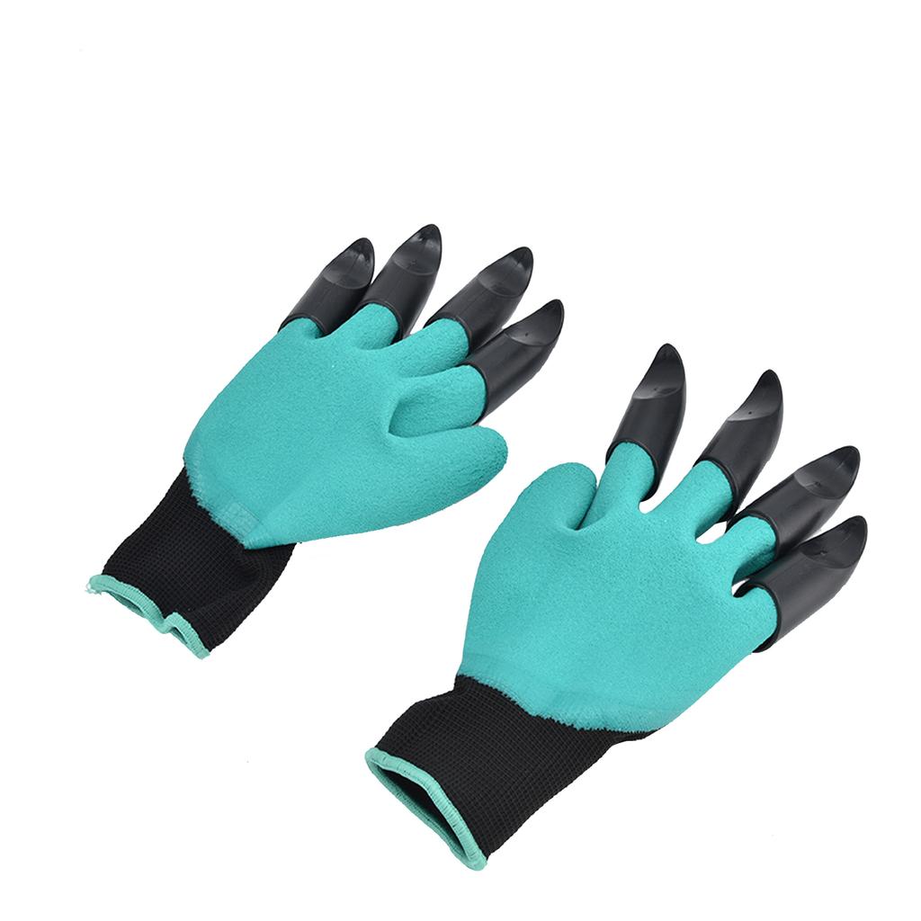 Gardening Gloves Quick Digging Gloves with Plastic Claw for Home Greenhouse Planting