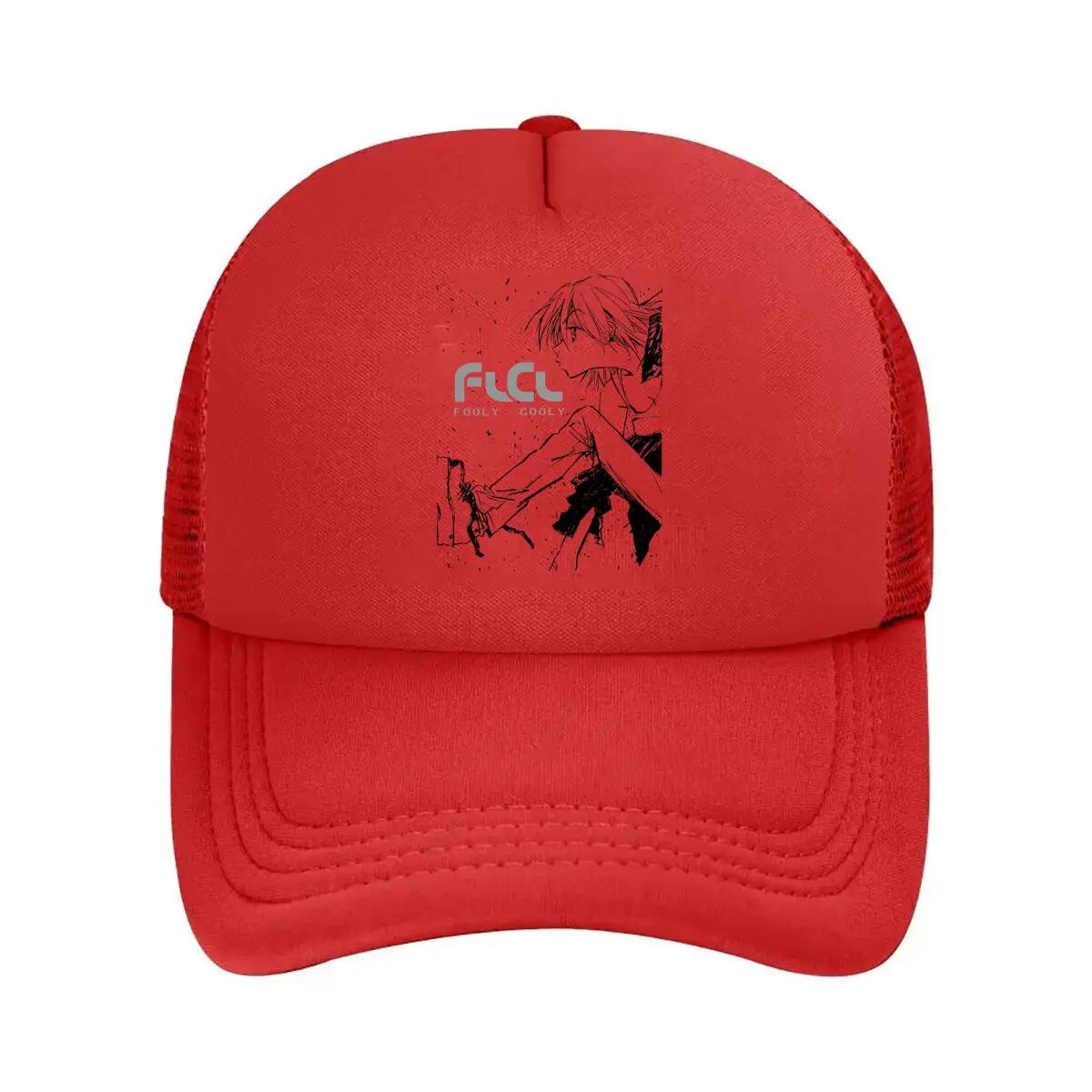 FLCL Anime Unisexga  Inspired Classic Series Tribute Design Mesh Baseball Cap One Size