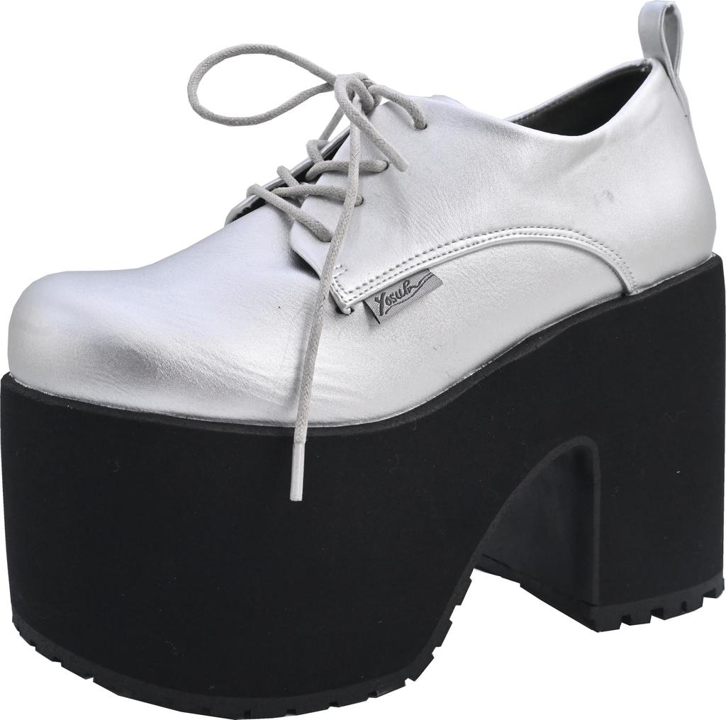 Yosuke Platform Sandals 4460102 Women's Silver, Sizes 23.0cm-23.5cm