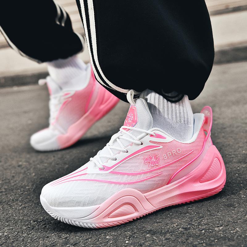 Nové basketbalové boty mandarínská kachna pánské a dámské nízké síťované sportovní boty studentské tréninkové herní boty skladem 2025