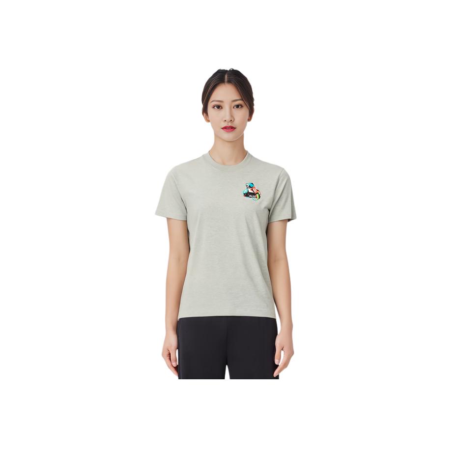 Palace Tri-Flag T-Shirt Grey Marl Unisex Tops P20TS091