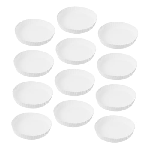 Lurrose 50-Piece Disposable Paper Cup Lids, Drink Covers for Water, Juice, and Iced Tea, for Home, Office, and Shop Use