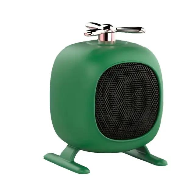 

Мини портативный обогреватель новинка маленький симпатичный малошумный настольный портативный электрический вентиляторный обогреватель для дома домашний офис зима зелёный
