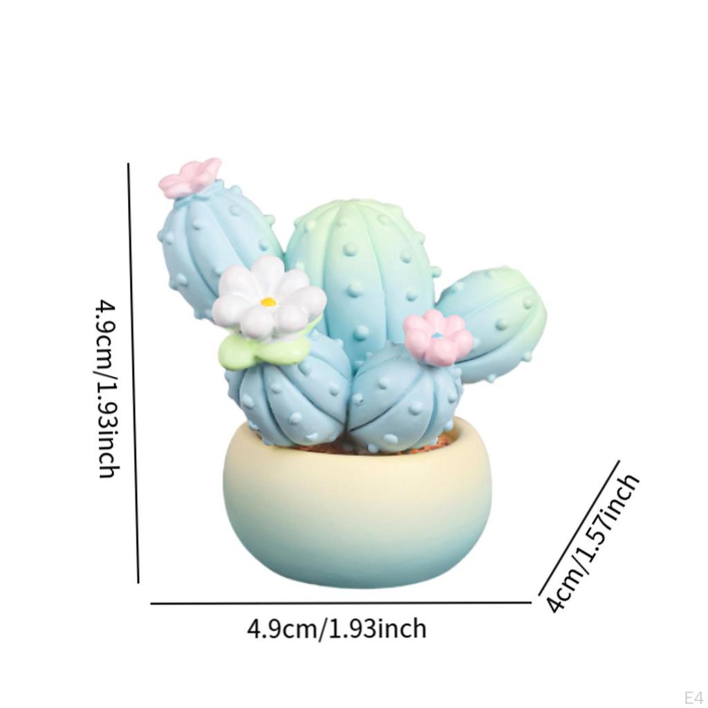 Artificial Pot Plants Table Heartpiece Bonsai Decoration Car Inner Schmewit Harz Statue