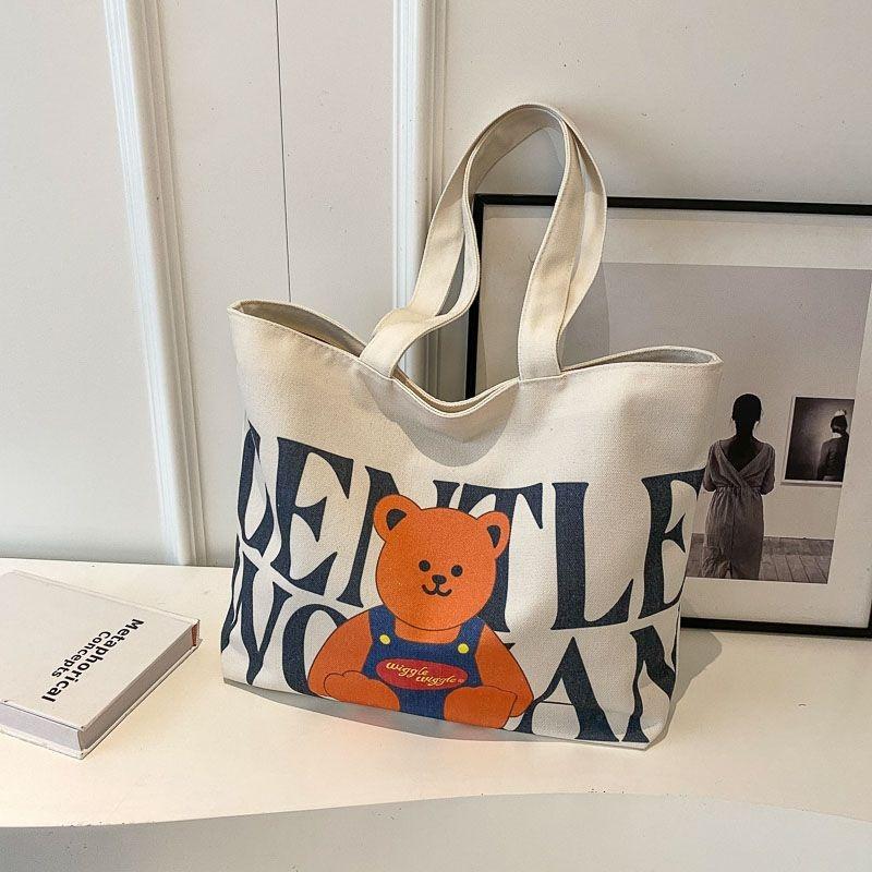 

2026 new canvas bag casual fashion commuter armpit bag large capacity tote bag