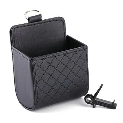 Universelle Auto Handy Tasche PU Leder Auto Auto Auslass Lüftungsschlitz Müllbehälter Handyhalter Tasche Beutel
