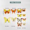 3D Double Layer Butterfly Wall Stickers 72 PCS PVC Decals for Enhancing Wall Decor in Living Rooms and Bedrooms