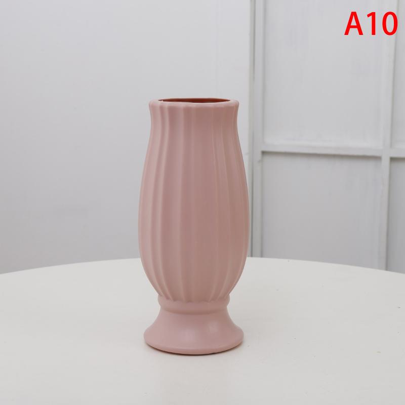 PP Vases Imitation Ceramic Flower Pot Nordic Decor Wedding Ramadan Outdoor Home Table DIY Gifts Bonsai Holiday Yard