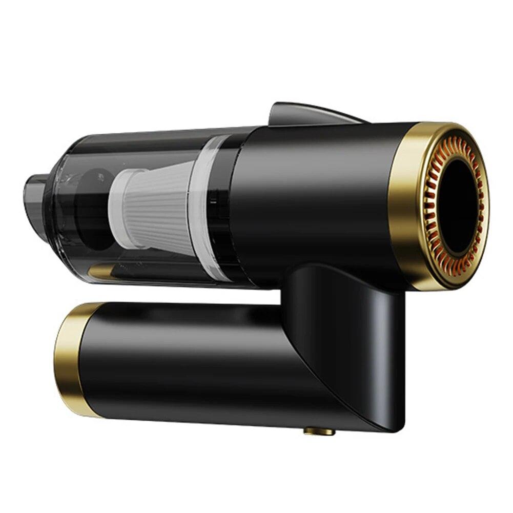 Mini Car Vacuum Cleaner Portable Rechargeable Foldable Wireless Vacuum Cleaner 120W 9000Pa 120ml Built-in LED Light for Vehicle Cleaning