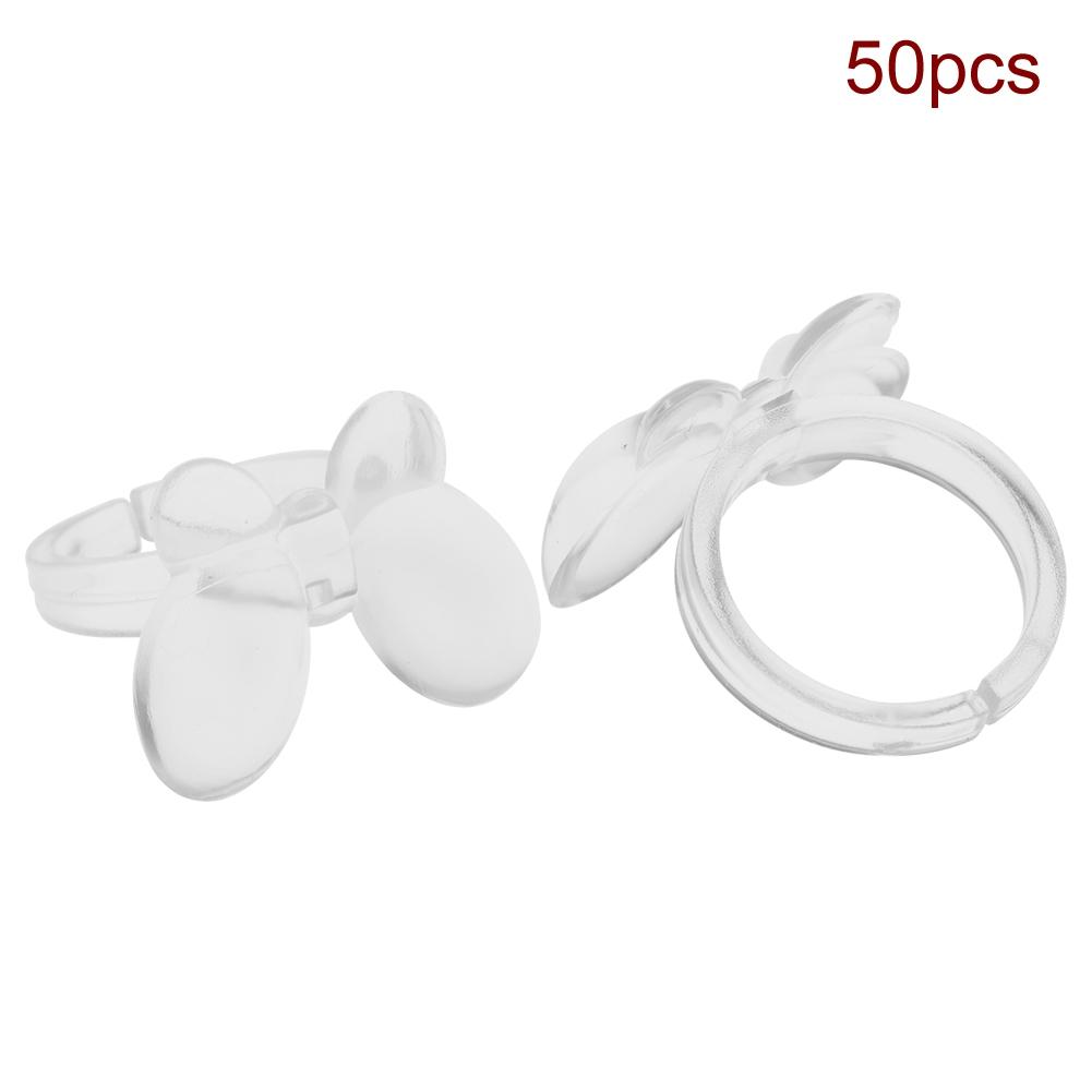 50Pcs Set Nail Chart Ring Flower   Butterfly Manicure Gel Color Display Tool 01#