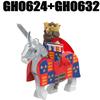 Medieval Military Europe King Soldier Figures Building Blocks Castle Lion Knight Sword Infantry Weapon Warrior Bricks Toys Gifts