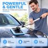 1 Set Microfiber Washable Pad Extendable Handle Cleaning Tool Telescopic Car Windshield Cleaner For Auto Window Glass Care