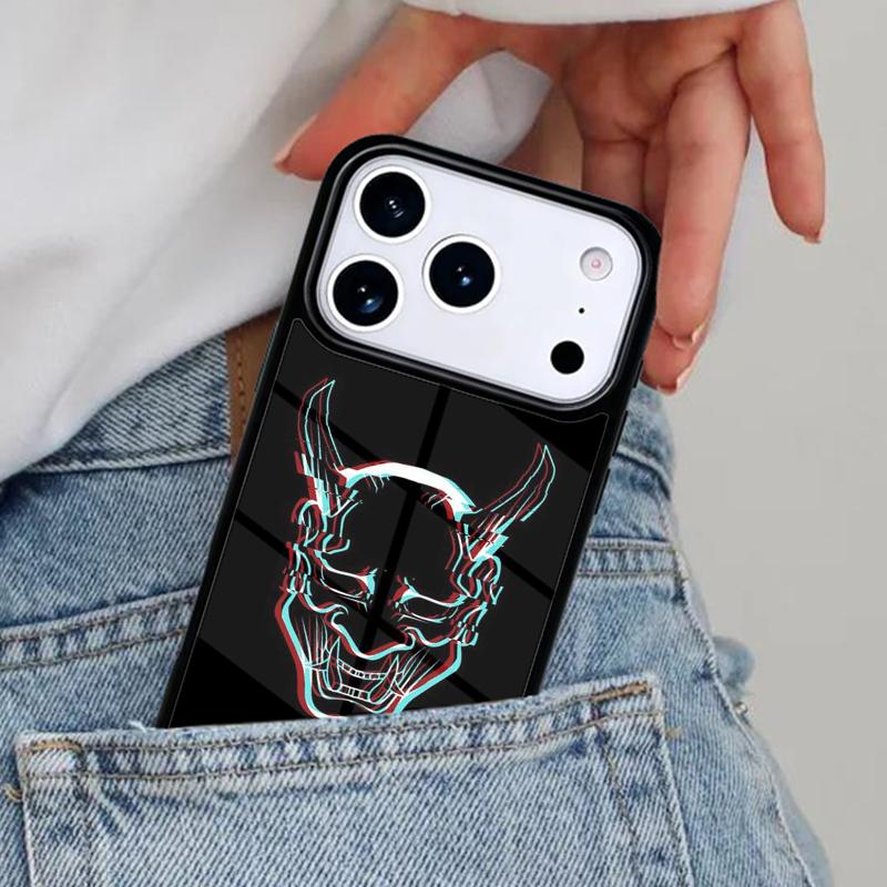 Hannya Demon Oni Phone Case for iPhone 16e 15 14 13 12 17 Pro Max Plus Air 17pro Cover Coque