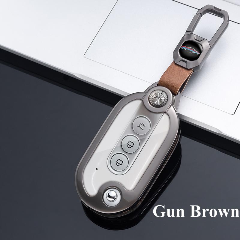 Metal Car Key Cover Case Holder For Wuling Mini EV For Wuling HongGuang Macro Light S1 Baojun 730 510 560 310 630 310W