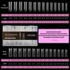Formine Doppie per Unghie Sandwich 140/280 Pezzi 13 Misure Estensioni Rapide - Formine Doppie a Mandorla Ovale a T Formine per Manicure Stampo Superiore Stampo Inferiore