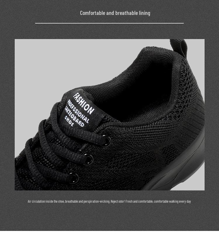 Damskie lekkie sneakersy z siateczki: Wiosenne Casualowe Antypoślizgowe Miękka Podeszwa Płaski Obcas Buty do Biegania