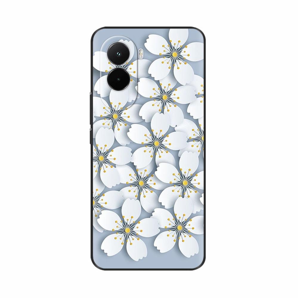 For Poco M7 4G Case Flowers Cartoon Animals Cool Style Soft Silicone Black Phone Cover For Xiaomi Poco M7 Case Fundas M 7 Bags