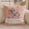 Cute Pony Sofa Pillow Living Room Pillowcase Removable Window Cushion Bed Headrest Pillow Washable Year Of The Horse Bay