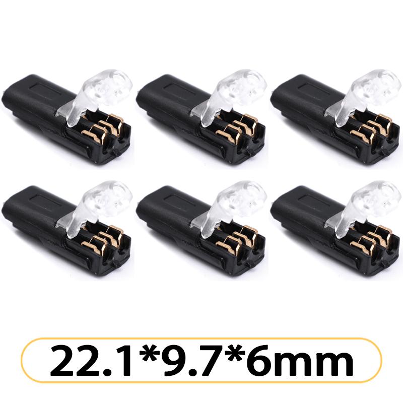 

200/1Pcs Waterproof Plug Wire Connector Strip Terminal Connection Tools 2 Pin Way Cable Plug Car Electric Wire Snap Wholesale 1PC чорний