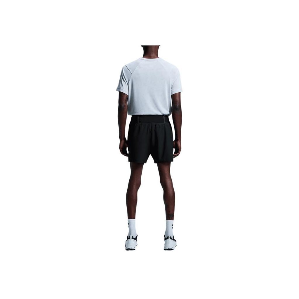 On Trail Shorts Rain Drop Print Durable Elastic Waist Sports Shorts Men Shorts Black 1ME30060553