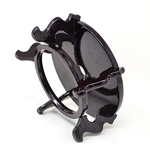 Wooden Bonsai Pedestal, Plant Pot Stand, Gardening Rack, Pedestal for Balcony, 10 Inch, Brown