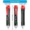Adjustable Sensitivity Electrical Tester Pen Not Contact Voltage Detectors Live Wire Identifier Flashlight Color Display