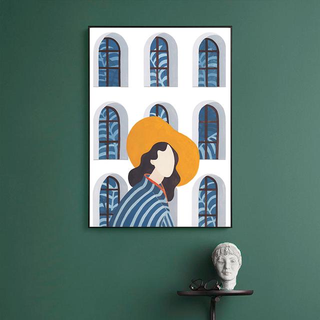 Abstract Woman Art Oil Painting Decorative Illustration Nordic Posters And Prints Wall Art Canvas Mural Pictures In The Room No Frame