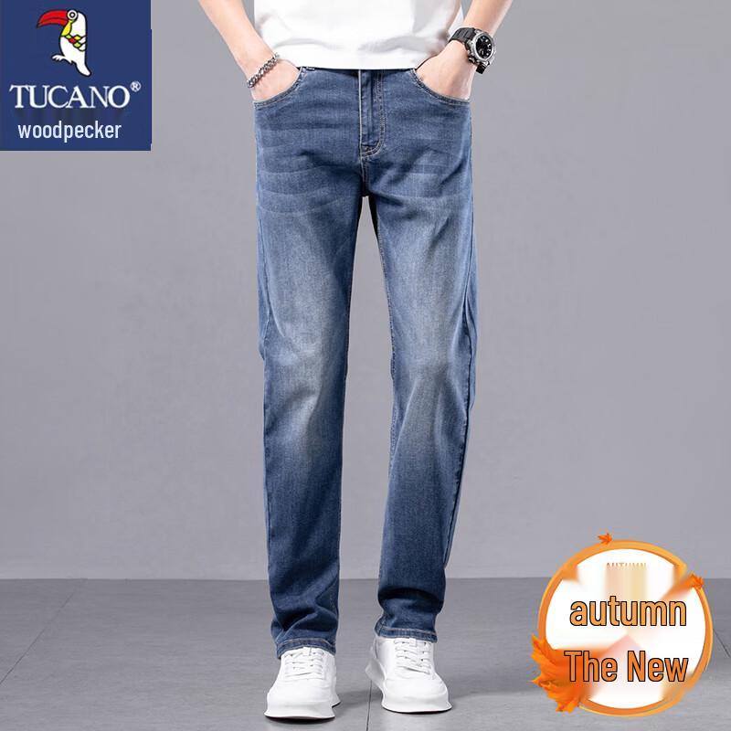 TUCANO Men's Straight Slim Fit Stretch Jeans