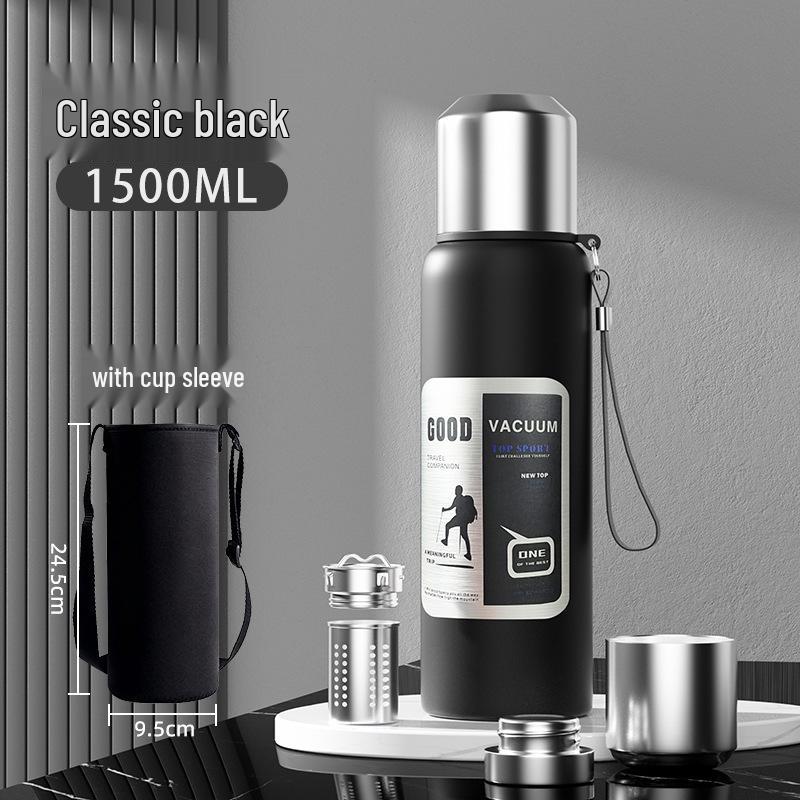 Thermos de Voyage Résistant aux Chutes en Acier Inoxydable 316 pour Hommes - Portable, Grande Capacité, Tasse à Eau d'Extérieur