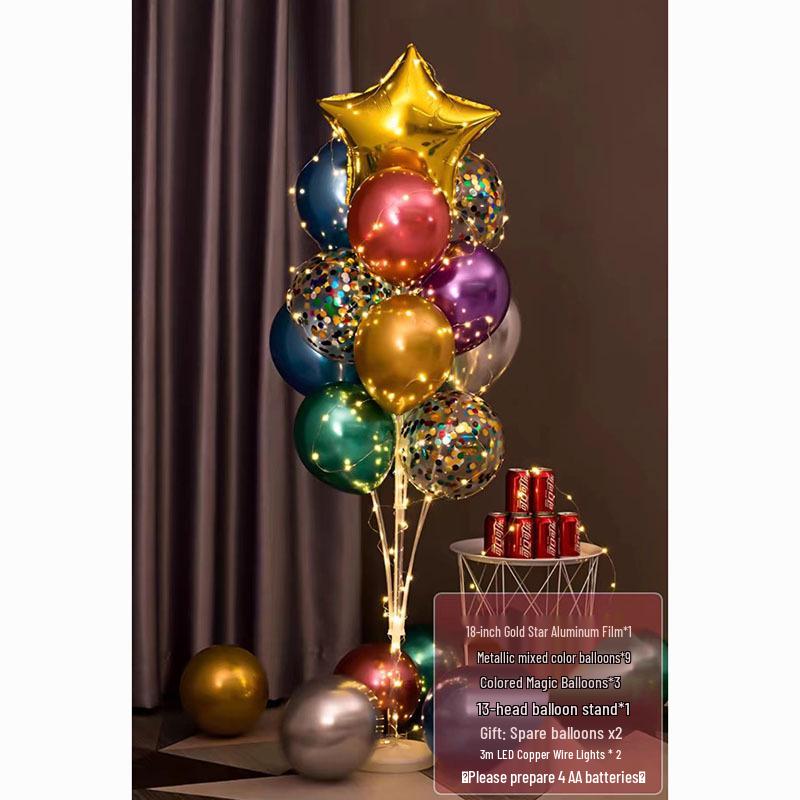 Luminous Balloon Floor Stand for Events: Birthday, Wedding, Anniversary, Party, and More.