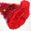 Large Red Tinsel Christmas Tree Hat Ornament Cone Novelty Party Hat Ugly Sweater Stage Performance Costume Holiday Accessories