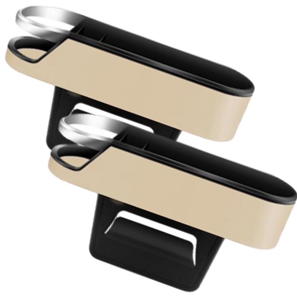 For Car Seat Catcher Gap Riloer 2 PCS Car Seat Gap Organizer Black / Beige Seat Crevice Slit Pockets Storage Box