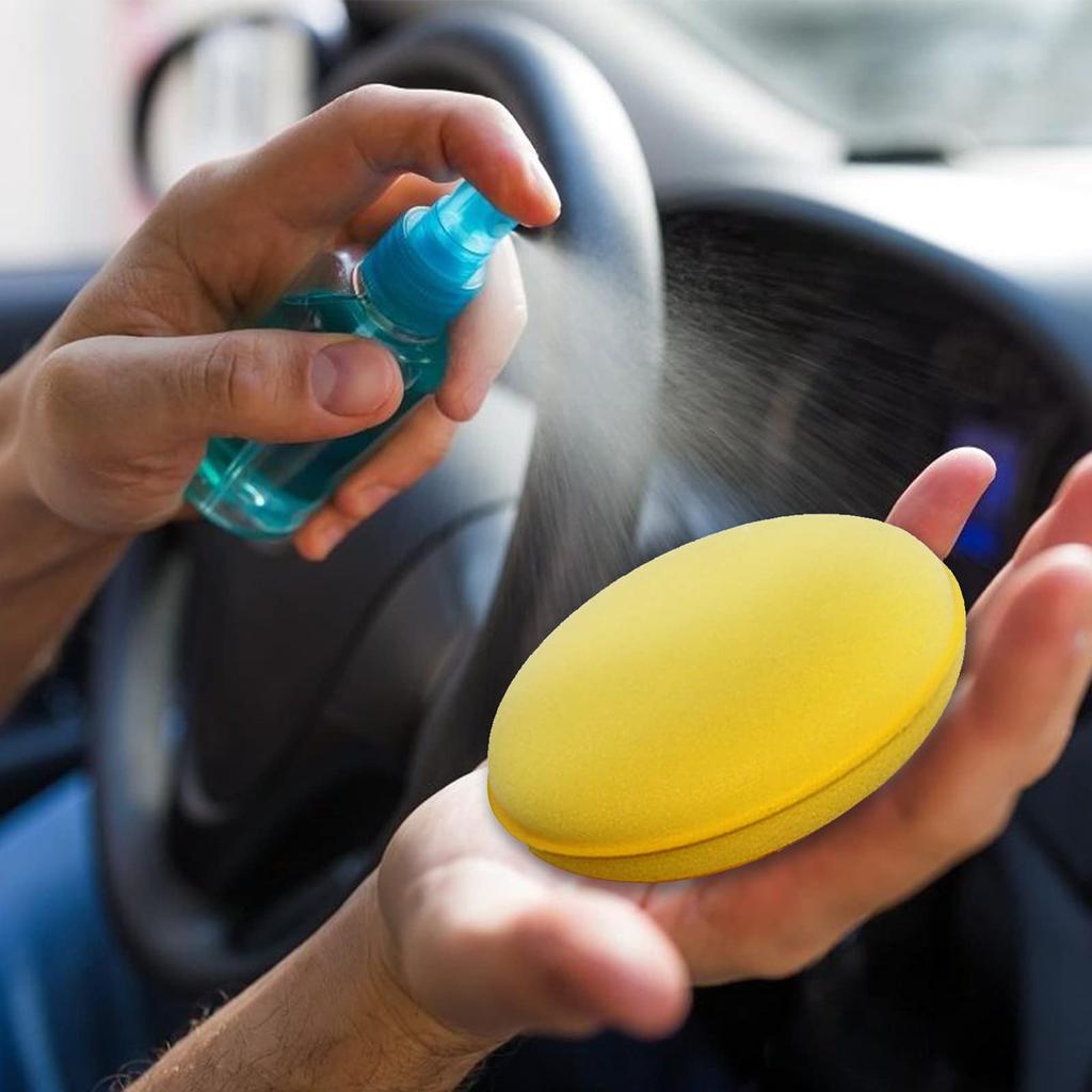 Esponjas de espuma para pulir y encerar autos, aplicadores, almohadillas de lavado, cera, esponja suave, accesorios de limpieza, herramienta para eliminar el polvo del auto.