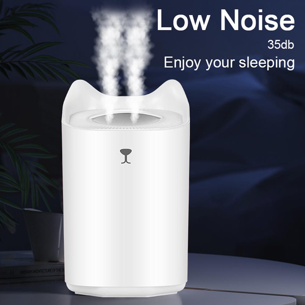 

Увлажнители воздуха 3,3 л для спальни, увлажнители воздуха для большой комнаты, гостиной, офиса, настольного компьютера, зарядка через USB белый