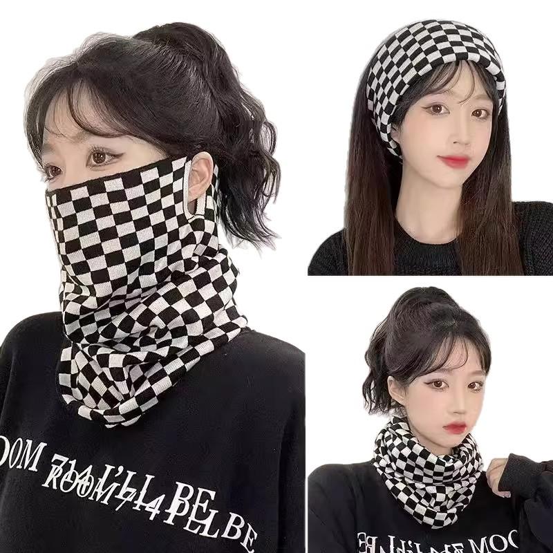 Plush Ear-Hanging Face Mask & Neck Protector: Warm, Windproof, and Cold-Resistant for Autumn and Winter