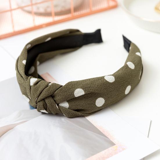 Fashion Bowknot Polka Dot Women's Cloth Hairband Headband Hair Accessories