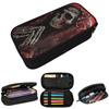 Santa Muerte Saint Death Goth Mexican Muertos Skull Pencil Case for Kids Pen Box Pencil Bag Stationery Supplies Pen Holder Bag