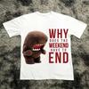 Domo Kun Funny Pattern Daily Print TShirts Vintage Y2k Tops Casual Loose Streetwear Rock Gothic ShortSleeves Tops Unisex
