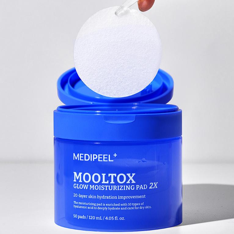 MEDI-PEEL Mooltox Glow Moisturizing Pad 2X 120ml 50EA