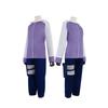 Naruto Hinata Hyuga Complete Cosplay Set with Headband & Kunai Bag, Casual Daily Anime Outerwear for Girls