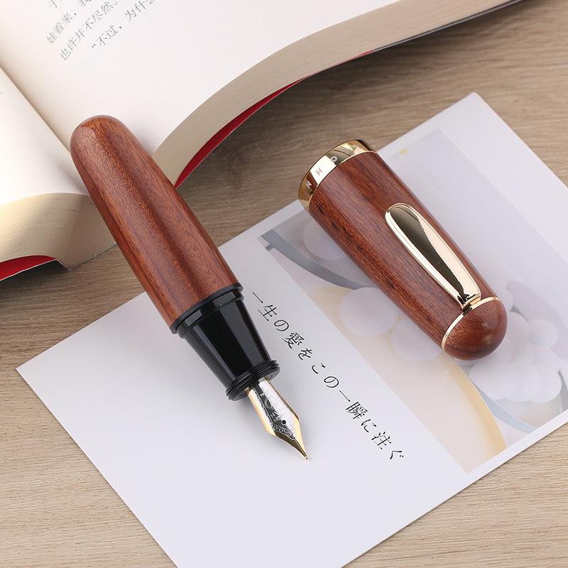 MAJOHN Q1 Short Cute Fountain Pen Hand Ledger Fine Pointed Pen Writing Small Fat Pen School Office Supplies Stationery