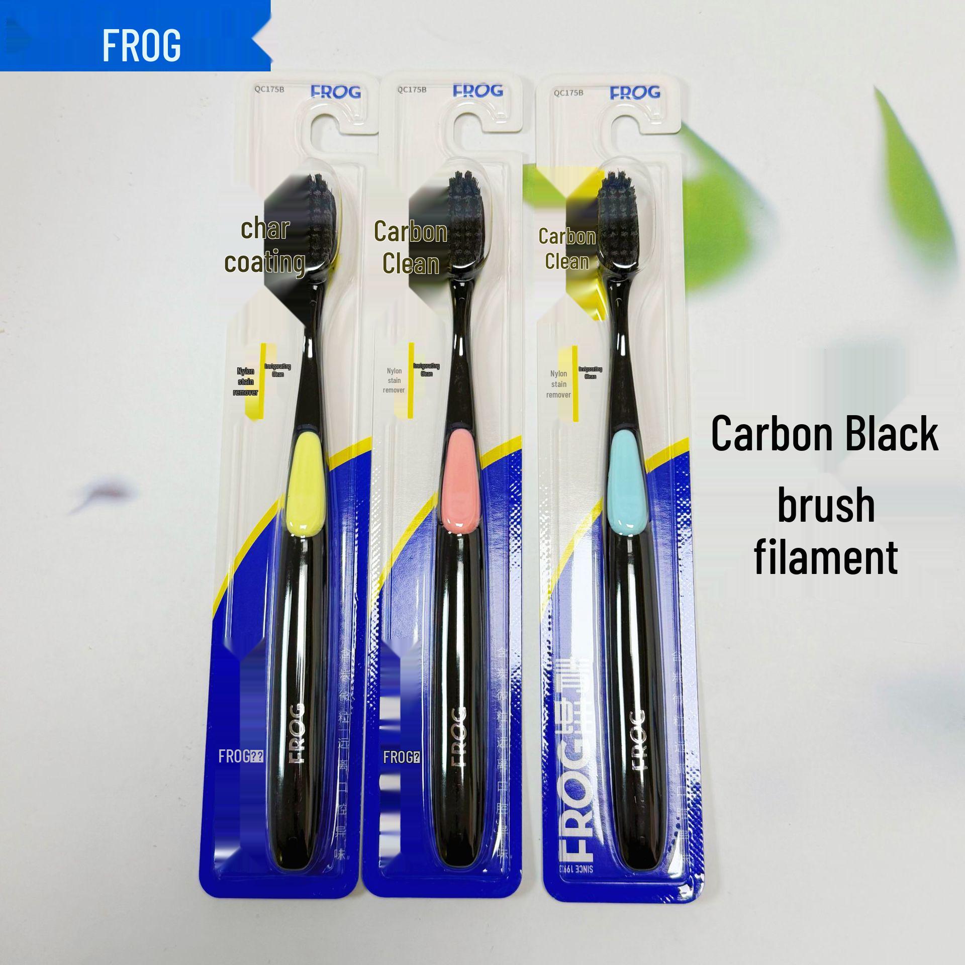 

Frog Toothbrush Family Pack: Men s Medium-Hard, Soft Bristles, Durable, Removes Stains, Protects Gums.